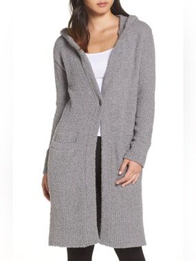 UGG Judith Women's Hooded Long Cardigan Sweater - Gray XS Small